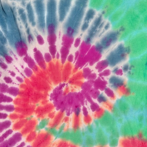 Hanes ComfortSoft Tie-Dye T-Shirt Small Unisex Tagless SS Multi-Color - Picture 4 of 6